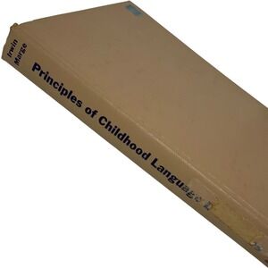 Prentice Hall Principles of Childhood Language Disabilities 1972 Hardcover Fair